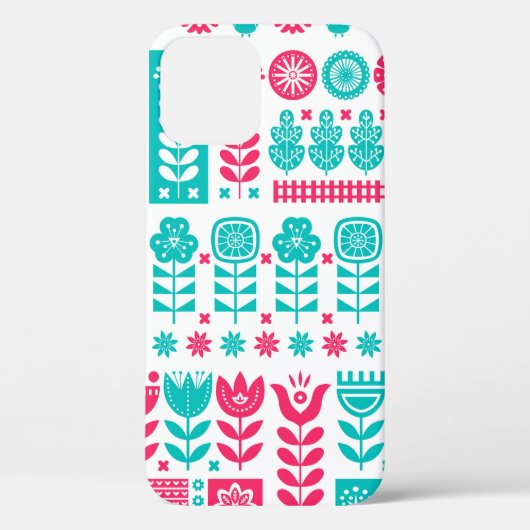 Scandinavische folkkunst naadloos patroon met Case-Mate iPhone case (Achterkant)