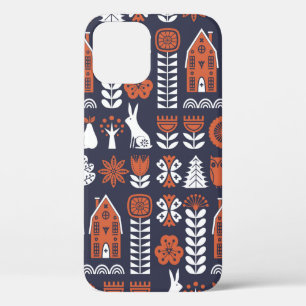 Scandinavische folkkunst naadloos patroon met Case-Mate iPhone case