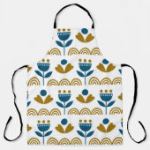 Scandinavische folkkunst naadloos  patroon met schort (Voorkant)