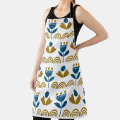 Scandinavische folkkunst naadloos  patroon met schort (Insitu)