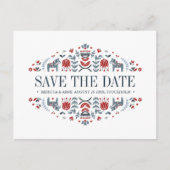 Scandinavische folkkunst | WOORDEN BEWAREN DE DATU Aankondigingskaart (Voorkant)