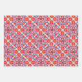 Scandinavische folklapkunst Pattern Wrapping Paper (Voorkant 3)