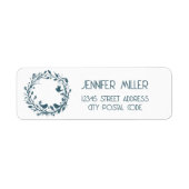 Scandinavische folklore krans etiket (Voorkant)