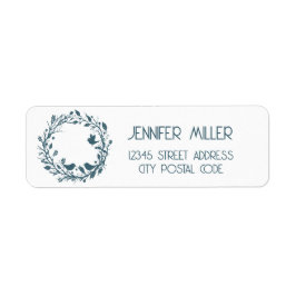 Scandinavische folklore krans etiket