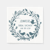 Scandinavische folklore krans servet (Voorkant)