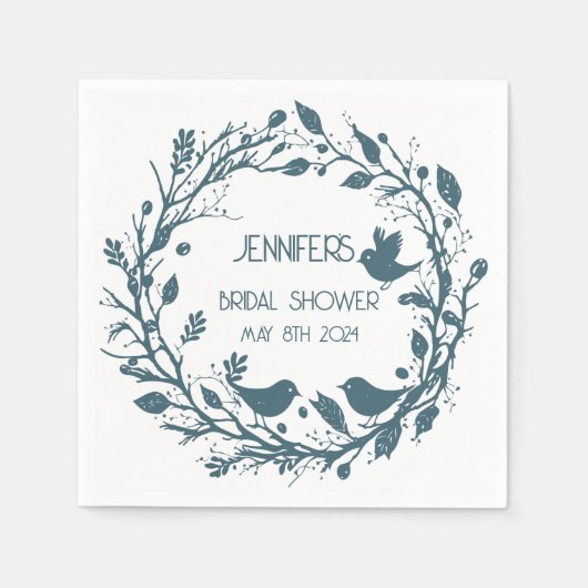 Scandinavische folklore krans servet (Voorkant)