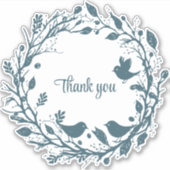 Scandinavische folklore krans sticker (Voorkant)