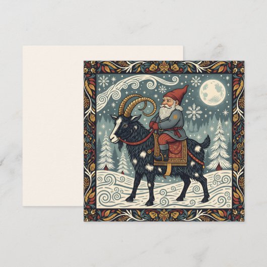 Scandinavische Folklore Tomte (Voorkant / Achterkant)