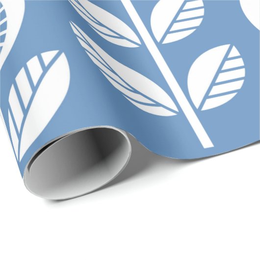 Scandinavische folklusbloemen - naadloze bloem cadeaupapier (Rol Hoek)