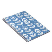 Scandinavische folklusbloemen - naadloze bloem notitieboek (Rechterzijde)