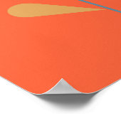 Scandinavische folkstijl Eenvoudige ventilator in  Poster (Hoek)