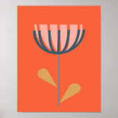 Scandinavische folkstijl Eenvoudige ventilator in  Poster (Voorkant)