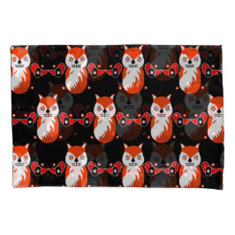 Scandinavische Fox Folk Art Kussensloop