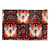 Scandinavische Fox Folk Art Kussensloop (Achterkant)