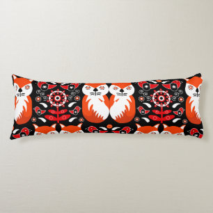 Scandinavische Fox Folk Art Lichaamskussen