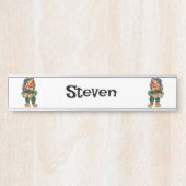 Scandinavische Funny Troll Illustratie Waterverf Deurbordje (Voorkant)