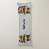 Scandinavische Funny Troll Illustratie Waterverf Lichaamskussen (Voorkant Verticaal)