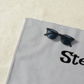 Scandinavische Funny Troll Illustratie Waterverf Strandlaken (In situ)