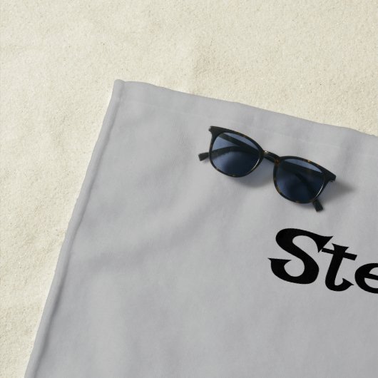 Scandinavische Funny Troll Illustratie Waterverf Strandlaken (In situ)