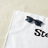 Scandinavische Funny Troll Illustratie Waterverf Strandlaken (In situ)