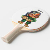 Scandinavische Funny Troll Illustratie Waterverf Tafeltennisbatje (Voorkant Gekanteld)