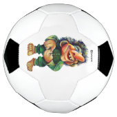 Scandinavische Funny Troll Illustratie Waterverf Voetbal (Gedraaid)