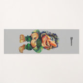 Scandinavische Funny Troll Illustratie Waterverf Yogamat (Voorkant (horizontaal))