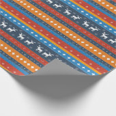 Scandinavische geïnspireerde kerst cadeaupapier (Hoek)