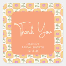 Scandinavische gele Oranje ventilatorschoen Dank u