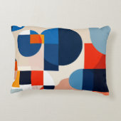 Scandinavische geometrische Abstracte kunst uit he Accent Kussen (Achterkant)