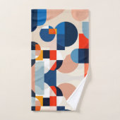 Scandinavische geometrische Abstracte kunst uit he Bad Handdoek (Handdoek)