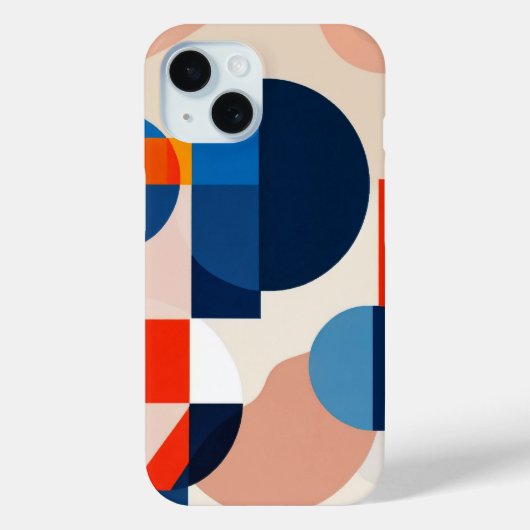 Scandinavische geometrische Abstracte kunst uit he Case-Mate iPhone Case (Achterkant)