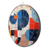 Scandinavische geometrische Abstracte kunst uit he Dartbord (Voorkant Rechts)