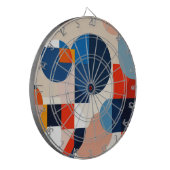 Scandinavische geometrische Abstracte kunst uit he Dartbord (Voorkant Links)