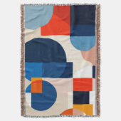 Scandinavische geometrische Abstracte kunst uit he Deken (Voorkant Verticaal)