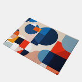 Scandinavische geometrische Abstracte kunst uit he Deurmat (Schuin)