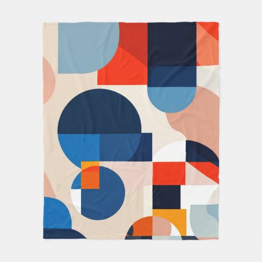 Scandinavische geometrische Abstracte kunst uit he Fleece Deken (Voorkant)