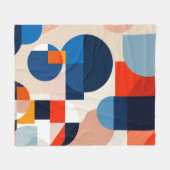 Scandinavische geometrische Abstracte kunst uit he Fleece Deken (Voorkant (Horizontaal))