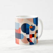 Scandinavische geometrische Abstracte kunst uit he Koffiemok (Voorkant rechts)