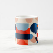 Scandinavische geometrische Abstracte kunst uit he Koffiemok (Center)