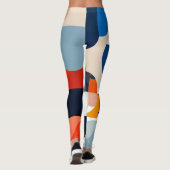 Scandinavische geometrische Abstracte kunst uit he Leggings (Achterkant)