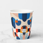 Scandinavische geometrische Abstracte kunst uit he Papieren Bekers (Achterkant)