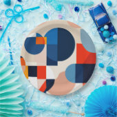 Scandinavische geometrische Abstracte kunst uit he Papieren Bordje (Feest)