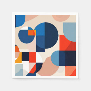 Scandinavische geometrische Abstracte kunst uit he Servet