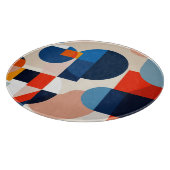 Scandinavische geometrische Abstracte kunst uit he Snijplank (Hoek)