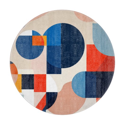 Scandinavische geometrische Abstracte kunst uit he Snijplank (Voorkant)