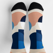 Scandinavische geometrische Abstracte kunst uit he Sokken (Top)