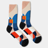 Scandinavische geometrische Abstracte kunst uit he Sokken (Rechts)