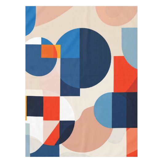 Scandinavische geometrische Abstracte kunst uit he Tafelkleed (Voorkant)