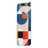 Scandinavische geometrische Abstracte kunst uit he Thermosbeker (Gedraaid links)